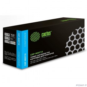 Картридж лазерный Cactus CSP-W2071X голубой (1300стр.) для HP Color Laser 150a/150nw/178nw MFP/179fnw MFP
