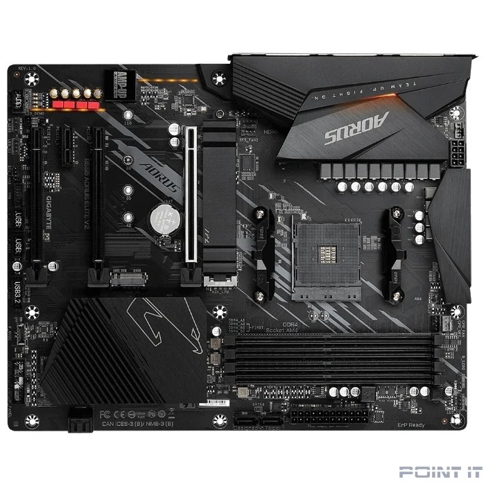 Gigabyte B550 AORUS ELITE V2 {Soc-AM4 AMD B550 4xDDR4 ATX AC`97 8ch(7.1) 2.5Gg RAID+HDMI+DP}