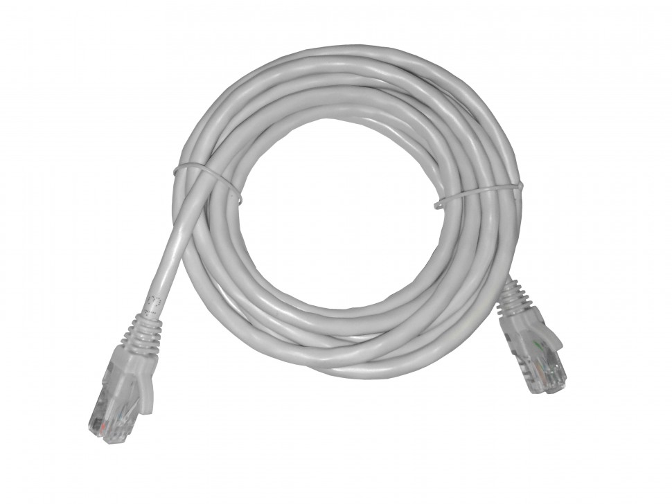 Патч-корд UTP4 rj45-rj45, cat.6, 3.0м, BC, LSZH, серый, литой коннектор NETKO Optima