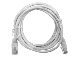 Патч-корд UTP4 cat 5e, 2,0м, ВС, LSZH, белый, литой коннектор NETKO Optima