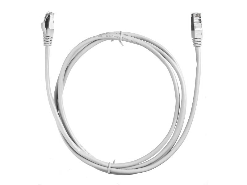 Патч-корд FTP4 cat.5e, 2.0м, литой коннектор, серый, LSZH, NETKO Expert CKC