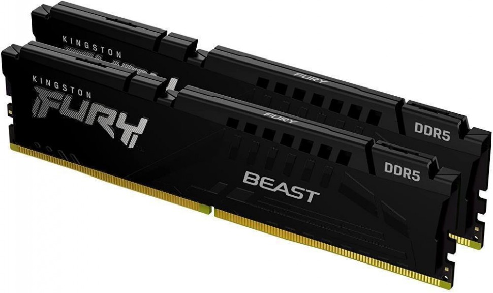 Модуль памяти FURY 32GB DDR5-5600 KF556C40BBK2-32,CL40, 1.25V K2*32GB XMP BLACK KINGSTON