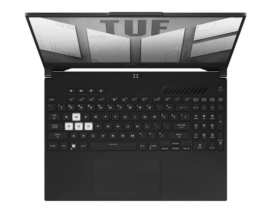 Ноутбук ASUS TUF Dash F15 FX517ZC-HN111 15.6" 1920x1080/Intel Core i7-12650H/RAM 16Гб/SSD 1Тб/NVIDIA GeForce RTX 3050 4Гб/ENG|RUS/без ОС черный 2 кг 90NR09L3-M00EJ0