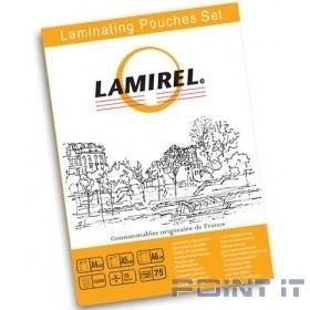 Lamirel Пленка для ламинирования LA-78787(01) (набор А4, A5, A6 по 25 шт., 75 мкм, 75 шт. в уп.)