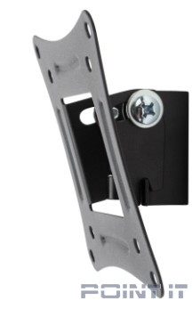 REXANT Кронштейн для телевизора 10"- 27" дюймов наклонный серия HOME чёрный {10"-27" Максимальная нагрузка: 15 кг VESA: 75х75, 100х100 мм}