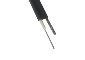 Кабель волоконно-оптический 16 (SМ - 9/125), тип ОПЦ, наружный с тросом, 9 кН, PE, черный, 2000м 