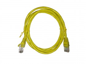 Патч-корд UTP4 cat 5e, 1,5м, ВС, LSZH, желтый, литой коннектор NETKO Optima