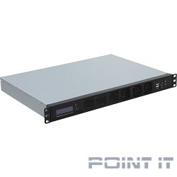 Procase GM132-B-0, Корпус 1U Rack server case, черный, панель управления, без блока питания, глубина 320мм, MB 9.6"x9.6"