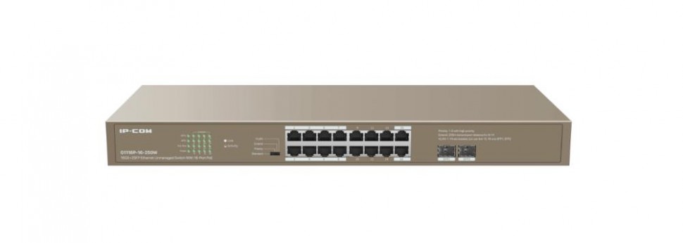 Коммутатор 16PORT G1118P-16-250W IP-COM TENDA