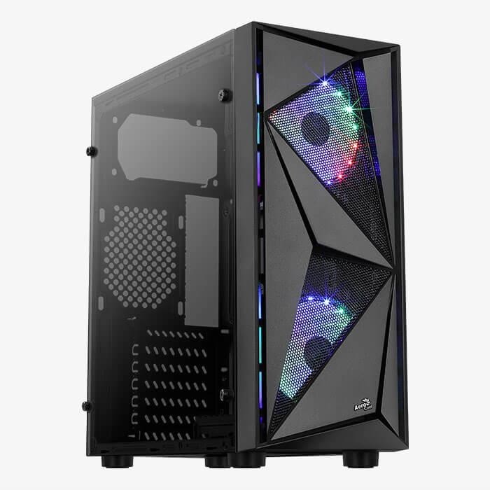 Корпус MIDITOWER ATX W/O PSU GLIDER 4710562754124 AEROCOOL