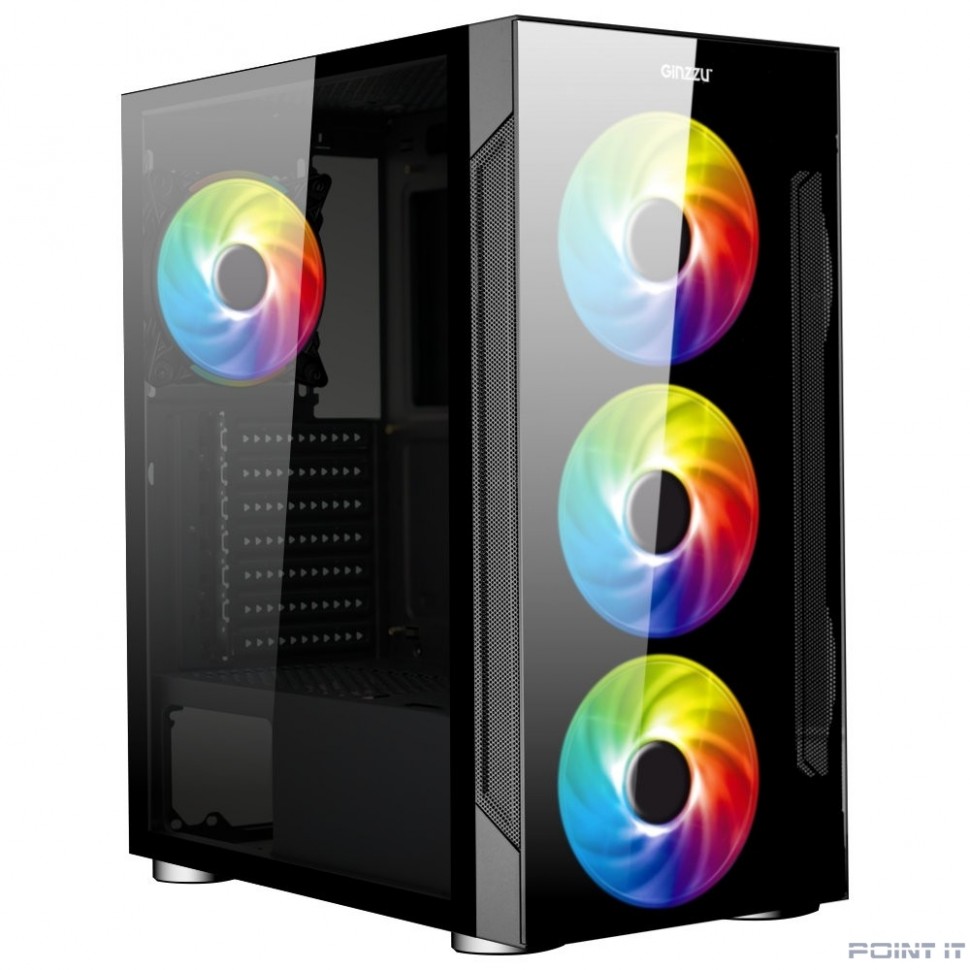 Ginzzu CL280 FAN 12CM RGB*4 USB3.0 Window