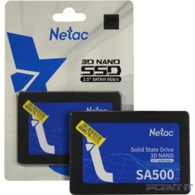 Накопитель SSD Netac SATA III 240Gb NT01SA500-240-S3X SA500 2.5&quot;