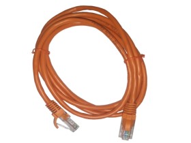 Патч-корд UTP4 cat 5e, 1,5м, ВС, LSZH, оранжевый, литой коннектор NETKO Optima