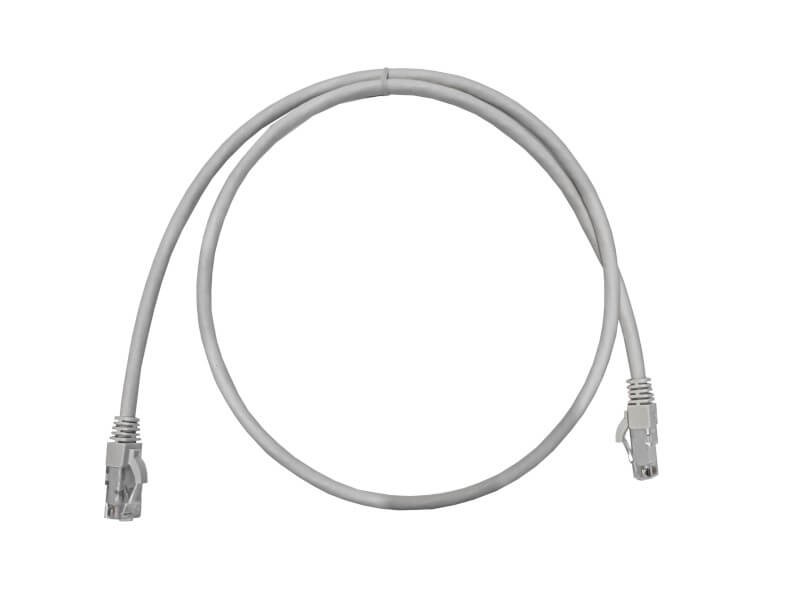 Патч-корд UTP4 cat.6a, 1.0м, литой коннектор, серый, LSZH, NETKO Expert CKC