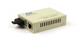 Медиаконвертер GIGALINK UTP 10/100Мбит/c SM, 2xSC, 10/100Мбит/c, 1310 нм, 31 дБ (до 15 км) (GL-F515)