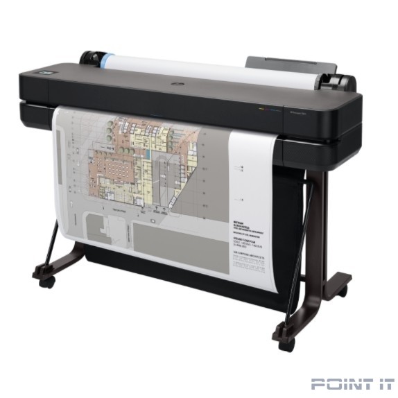 HP DesignJet T630 Printer (5HB11A#B19) {36",4color,2400x1200dpi,1Gb, 30spp(A1),USB/GigEth/Wi-Fi,stand,media bin,rollfeed,sheetfeed,tray50(A3/A4)}
