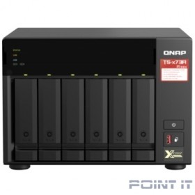 QNAP TS-673A-8G NAS, 6 trays 3,5&quot;/2,5&quot;, 2x2,5 GbE BASE-T, 2 x M.2 NVMe 2280 slots, quad-core AMD Ryzen V1500B 2,2 GHz, 8 GB SO-DIMM DDR4 (1 x 8 GB) up to 64GB (2x32 GB) 