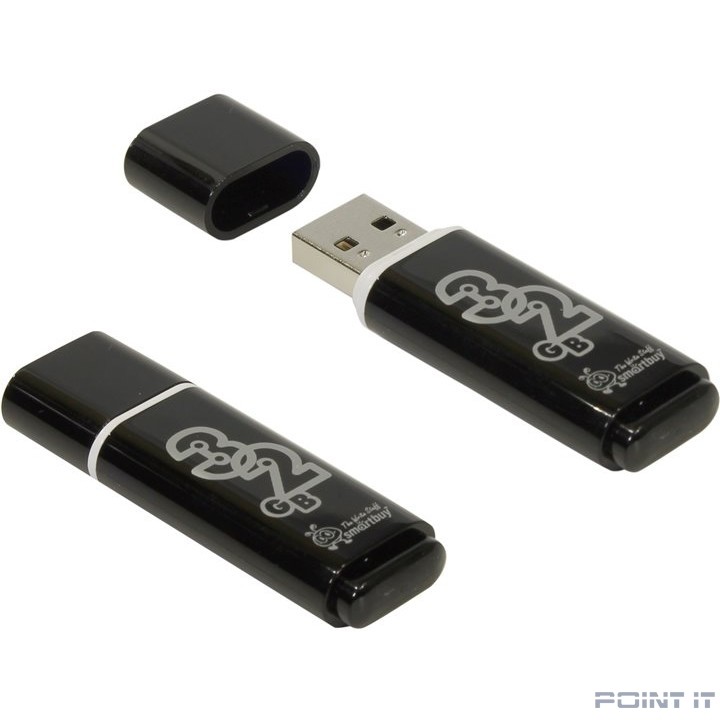 Smartbuy USB Drive 32Gb Glossy series Black SB32GBGS-K