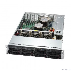 Supermicro SYS-621P-TR - 2U, 2x1200W, 2xLGA4677, iC741, 16xDDR5, 8x3.5&quot; bays, 2x1GbE, IPMI, RMKit