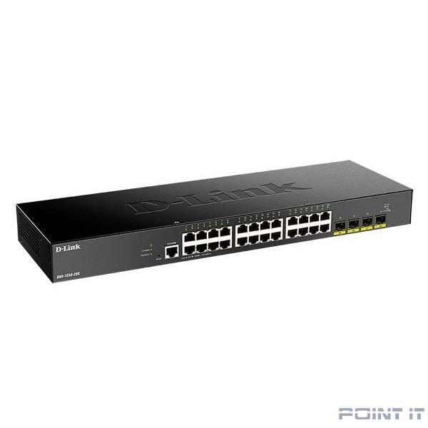 D-Link DGS-1250-28X/A1A Настраиваемый коммутатор 2 уровня c 24 портами 10/100/1000Base-T и 4 портами 10GBase-X SFP+