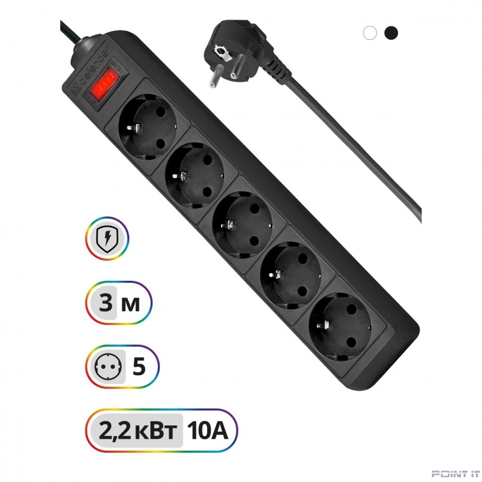 Сетевой фильтр 3M ES 3.0 5OUTL. 99485 DEFENDER
