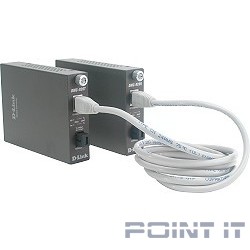 D-link DMC-920T/B10A WDM медиаконвертер с 1 портом 10/100Base-TX и 1 портом 100Base-FX с разъемом SC (ТХ: 1550 нм; RX: 1310 нм) для одномодового оптического кабеля (до 20 км)