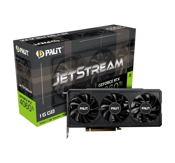 Видеокарта PCIE16 RTX4060TI 16GB RTX4060TI JETSTREAM 16GB PALIT