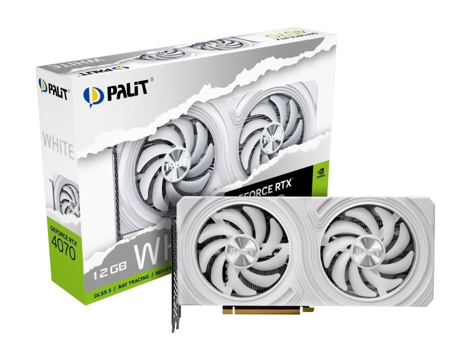 Видеокарта PCIE16 RTX4070 12GB PA-RTX4070 WHITE 12GB PALIT