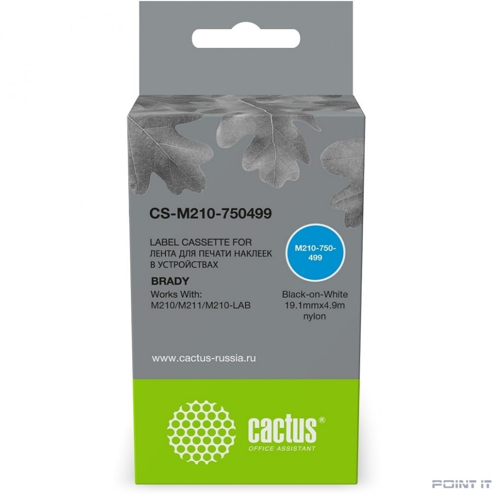 Картридж ленточный Cactus CS-M210-750499 M210-750-499 для Brady M210/M211/M210-LAB