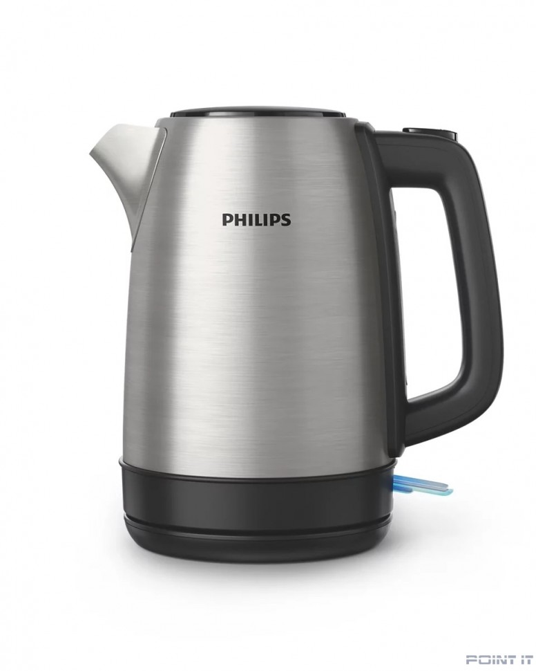 PHILIPS HD9350/90 Чайник, 1.7л, 2200Вт, серебристый/черный