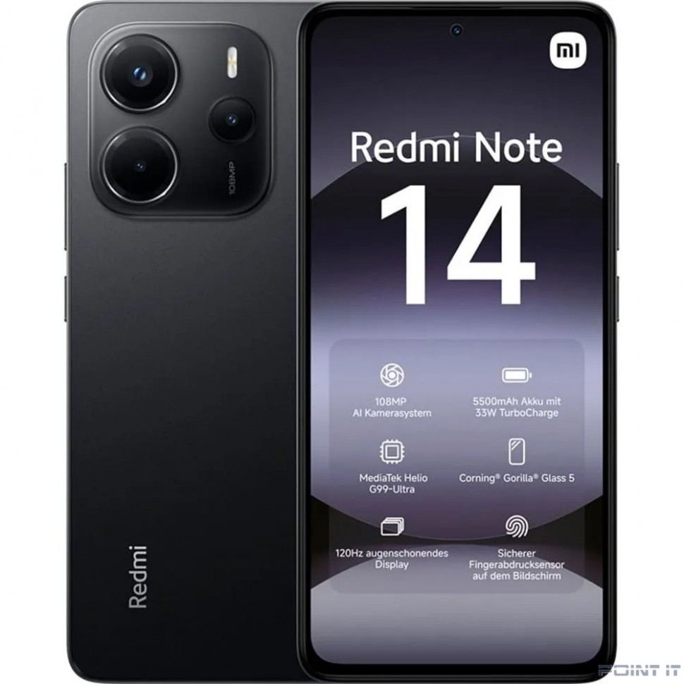 Xiaomi Redmi Note 14 6GB/128GB Midnight Black [61609]