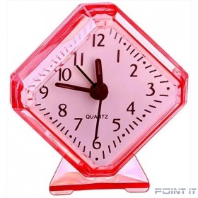 Perfeo Quartz часы-будильник &quot;PF-TC-002&quot;, ромб. 7,5*8,5 см, красные