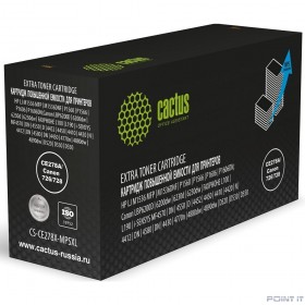 Картридж лазерный Cactus CS-CE278X-MPSXL CE278A/Canon 726/728 черный (8000стр.) для HP LJ M1536 MFP/M1536DNF/P1560/P1566/P1606/P1606DN;Canon LBP6200D/6200dw/6230d/6230dw/FAXPHOHE L100/L190/i-SENSYS MF