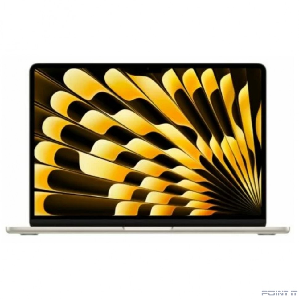 Ноутбук Apple MacBook Air 13-inch 2024 [MXCU3HN/A] (КЛАВ.РУС.ГРАВ.) Starlight 13.6" Liquid Retina {(2560x1600) M3 8C CPU 10C GPU/16Gb/512Gb SSD/рекоменд.переходник 11007065}