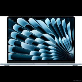 Ноутбук Apple MacBook Air 13-inch 2025 [MC6U4LL/A] (КЛАВ.РУС.ГРАВ.) Sky Blue 13.6&quot; Liquid Retina {(2560x1600) M4 10C CPU 10C GPU/16GB/512GB SSD/рекоменд.переходник 11065944} (A3240)