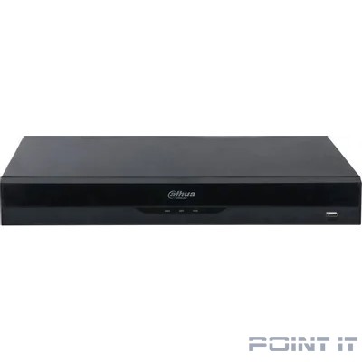 DAHUA DHI-NVR5208-8P-EI 8-канальный IP-видеорегистратор c PoE, 4K, H.265+, видеоаналитика, входящий поток до 384Мбит/с, 2 SATA III до 16Тбайт