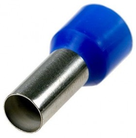 Штыревой втулочный кабельный наконечник E 50-20 (НШВИ F=20мм) 50мм2, изолированный, синий, 100шт, Netko