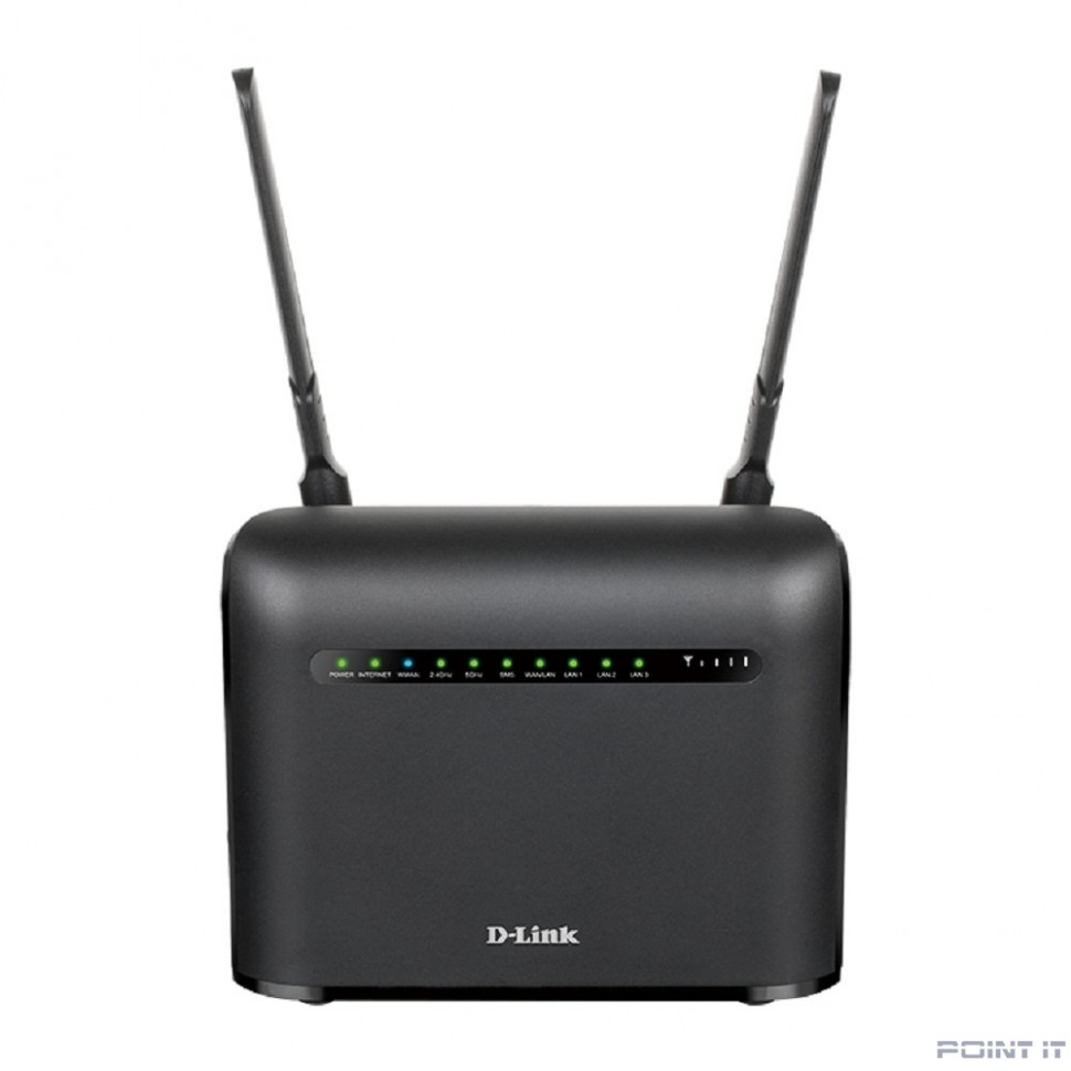 D-Link DWR-953V2/E3GR4HD Беспроводной двухдиапазонный маршрутизатор AC1200 с поддержкой 4G LTE и портами Gigabit Ethernet