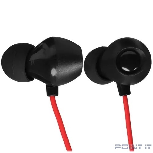 Наушники внутриканальные с микрофоном SVEN E-292M, черн-красн, пульт