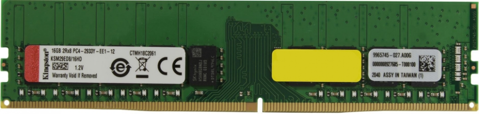 Модуль памяти KINGSTON DDR4 32Гб UDIMM/ECC 2933 МГц Множитель частоты шины 21 1.2 В KSM29ED8/32ME