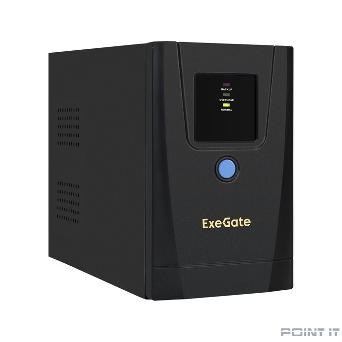 Exegate EX292782RUS ИБП ExeGate SpecialPro UNB-1000.LED.AVR.1SH.2C13.RJ.USB <1000VA/550W, LED, AVR,1*Schuko+2*C13, RJ45/11,USB, металлический корпус, Black>