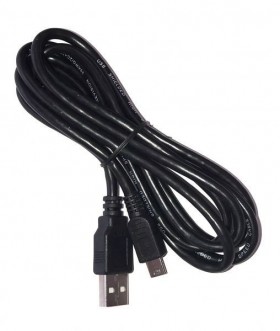 Кабель шт.USB A - шт.mini USB B 2.0 (1,5м), черный Netko