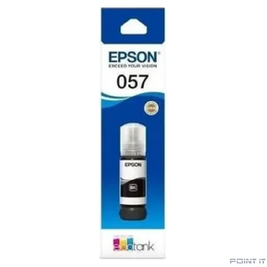 Чернила Epson 057 C13T09D198, для Epson, 70мл, черный