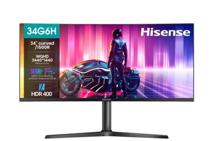 ЖК монитор HISENSE/34"/черный/8 кг 34G6H