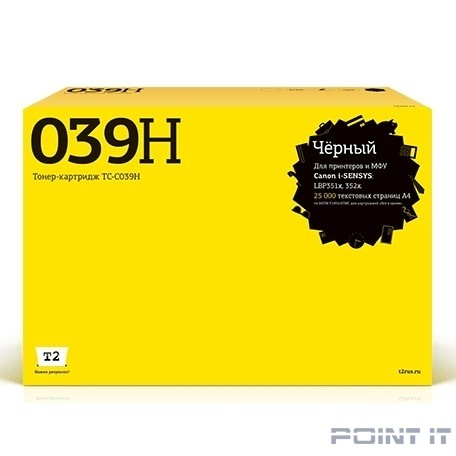 T2 Cartridge 039H Картридж TC-C039H для Canon i-SENSYS LBP-351/352 (25000k) (белая коробка)
