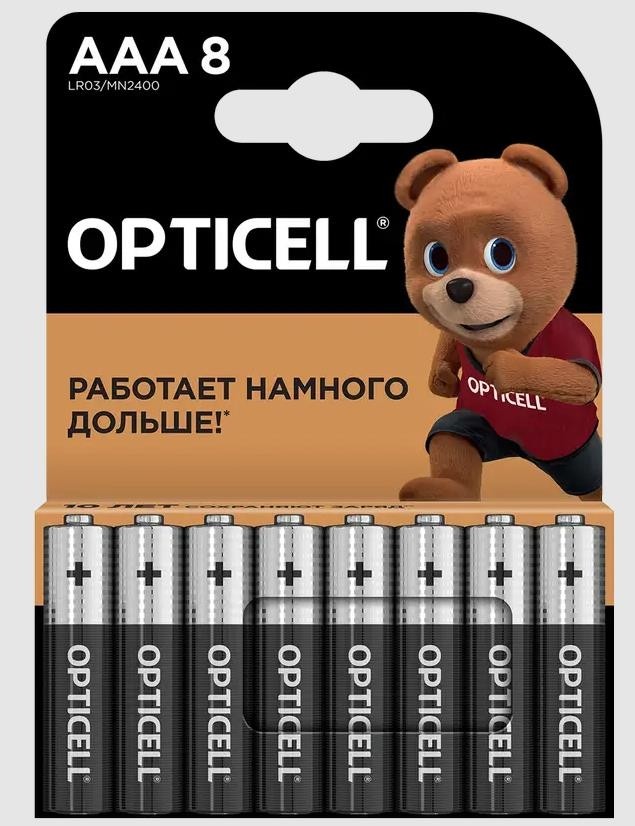 Элемент питания (батарейка) BASIC AAA 8 PCS 5051009 OPTICELL