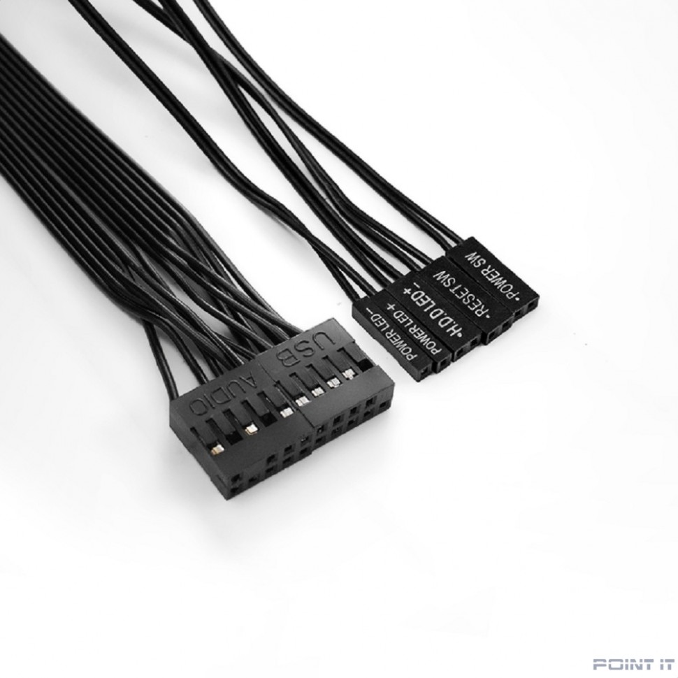 Exegate EX283221RUS Корпус Miditower ExeGate UN-605B Black, ATX, <UN400, 120mm>, 2*USB, Audio, замок блокировки кнопки питания