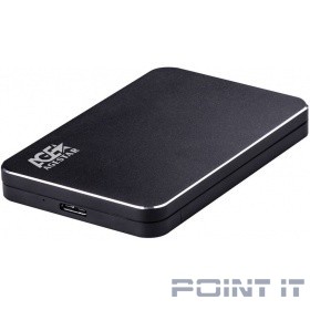 AgeStar 3UB2A18 (BLACK) USB 3.0 Внешний корпус 2.5" SATA алюминий+пластик, черный