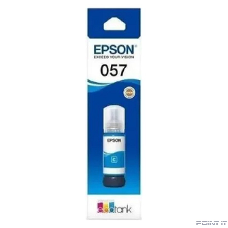 Чернила Epson 057 C13T09D298, для Epson, 70мл, голубой