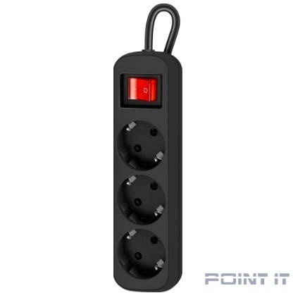 Defender Удлинитель G330 3.0 м, 3 розетки [99334] выключатель, с заземлением